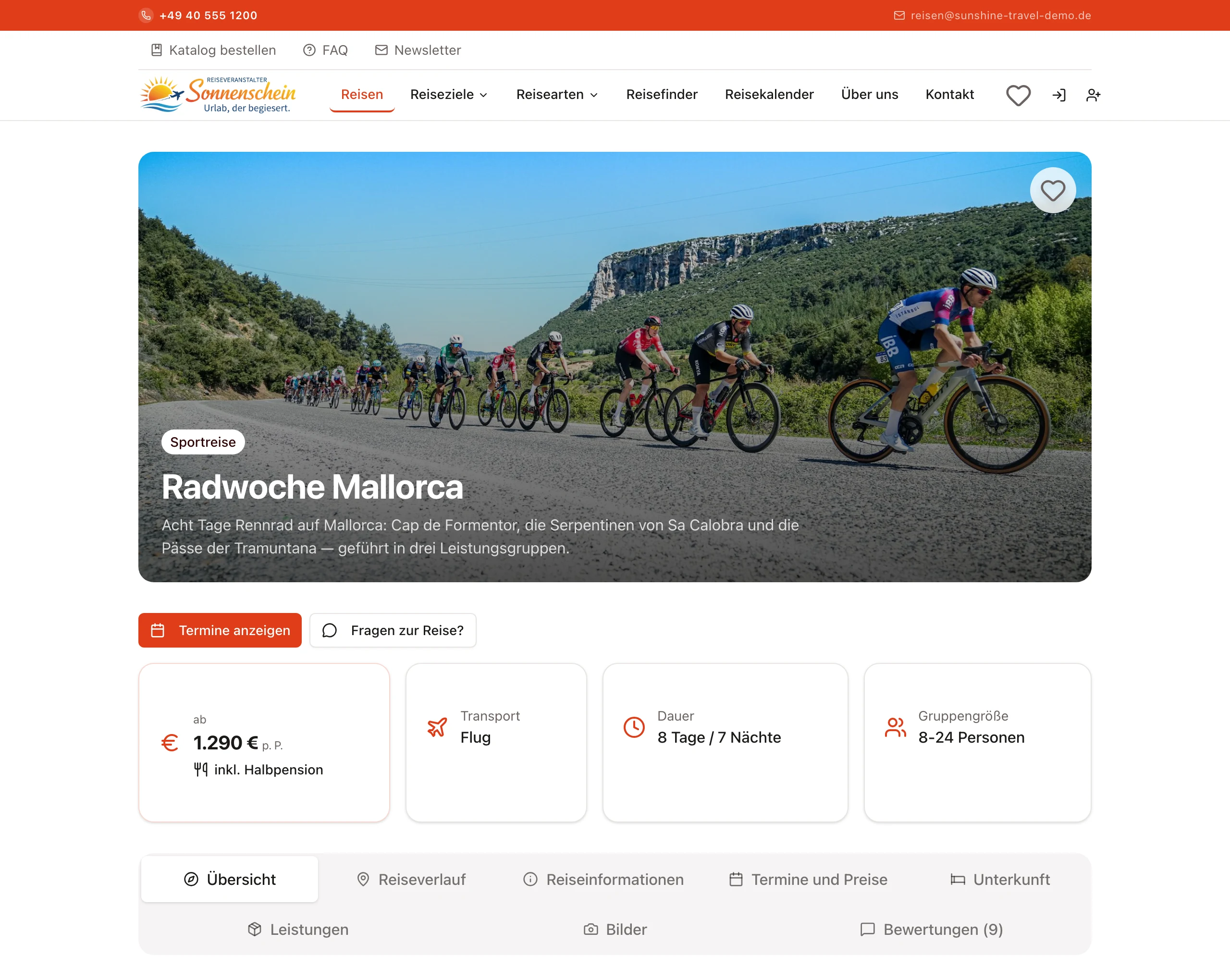 Sportreisen: Beispielreise im Design Travel