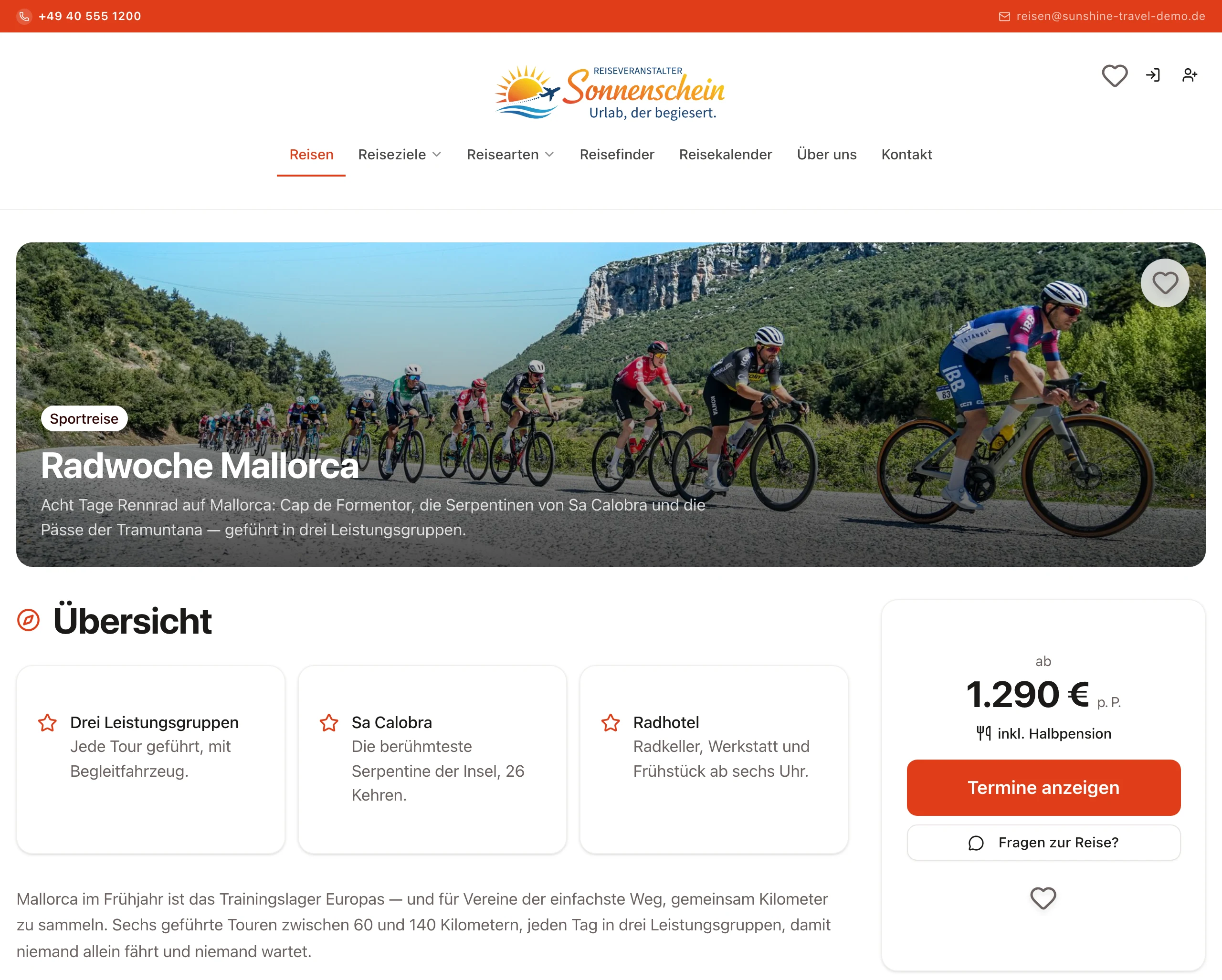 Sportreisen: Beispielreise im Design Voyage